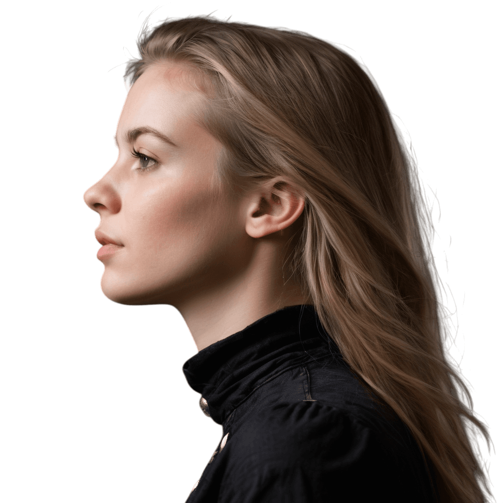 An lady using aven to ease her life